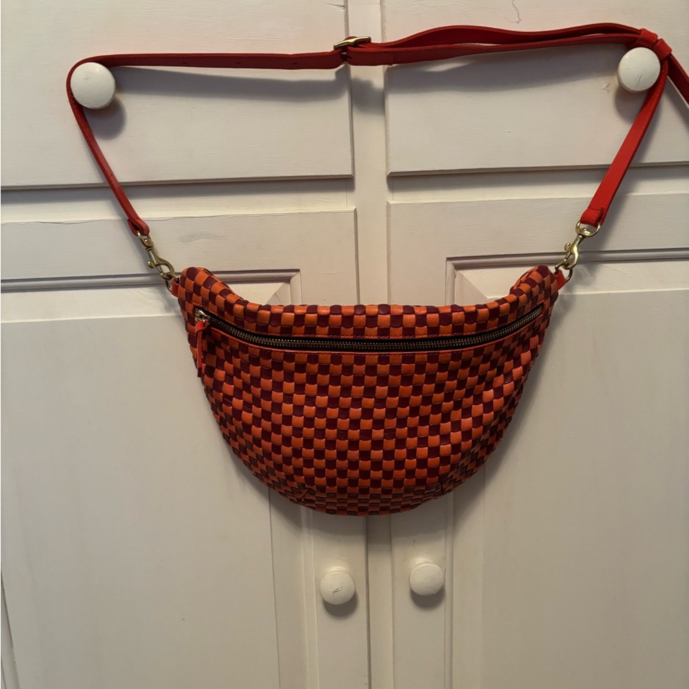 Clare V Red and Maroon Woven Grande Fanny - Picture 4 of 4